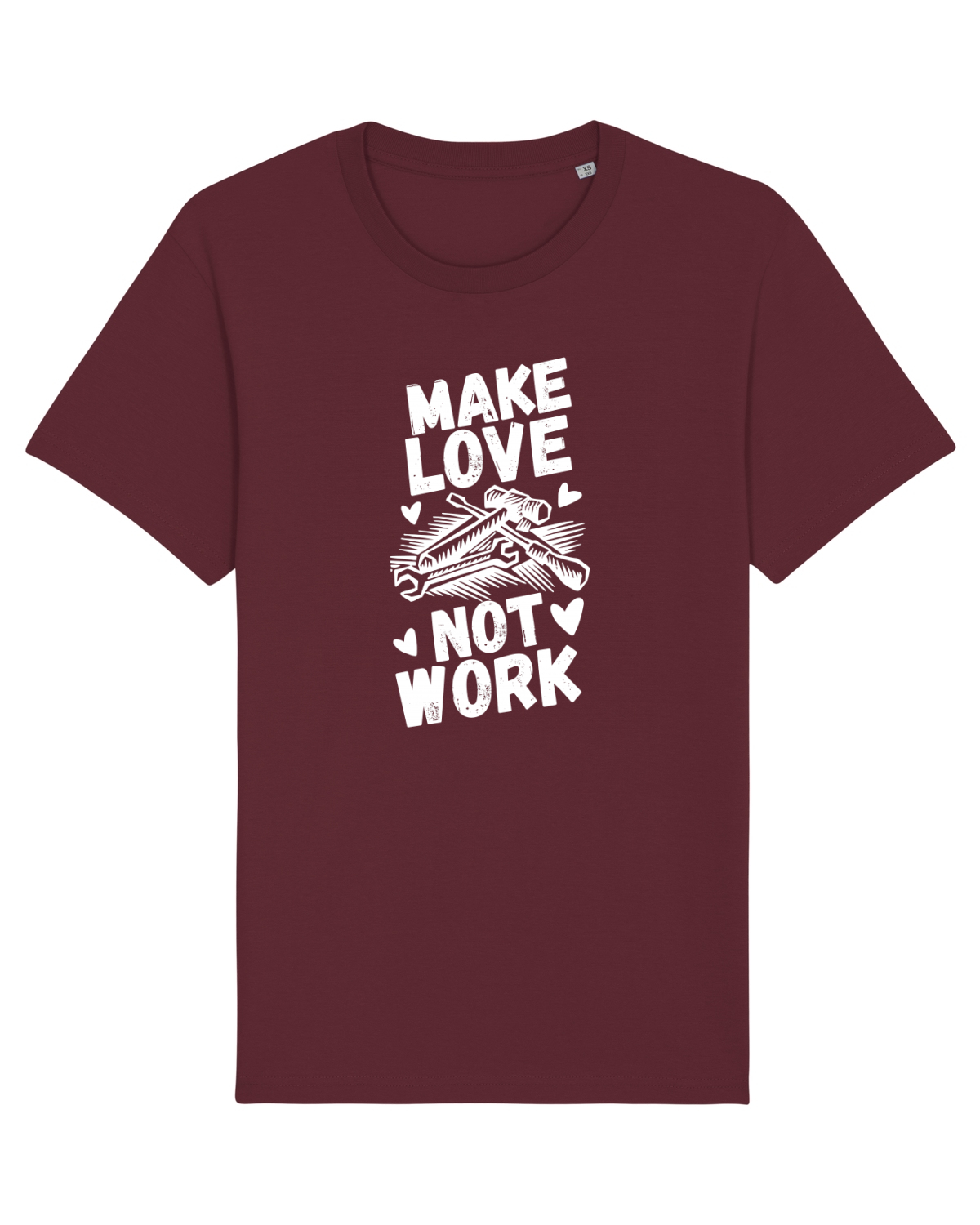 Tricou mânecă scurtă Unisex Rocker Burgundy