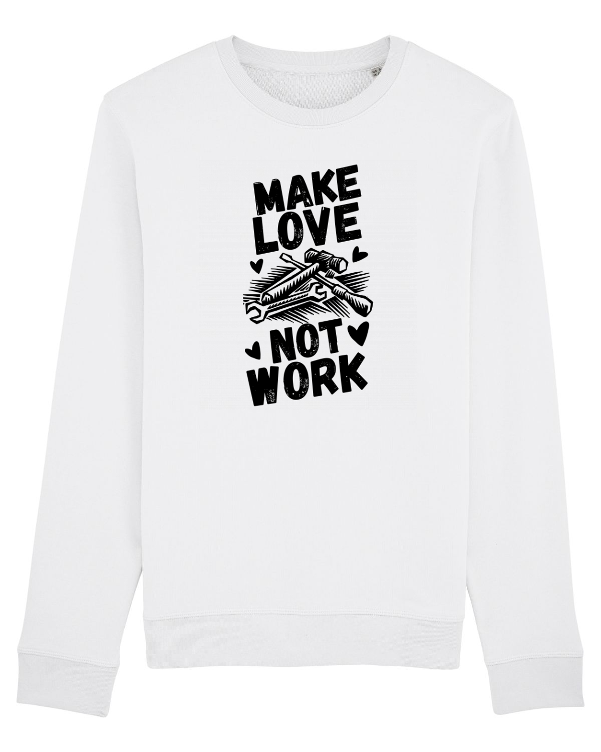 Bluză mânecă lungă Unisex Rise White