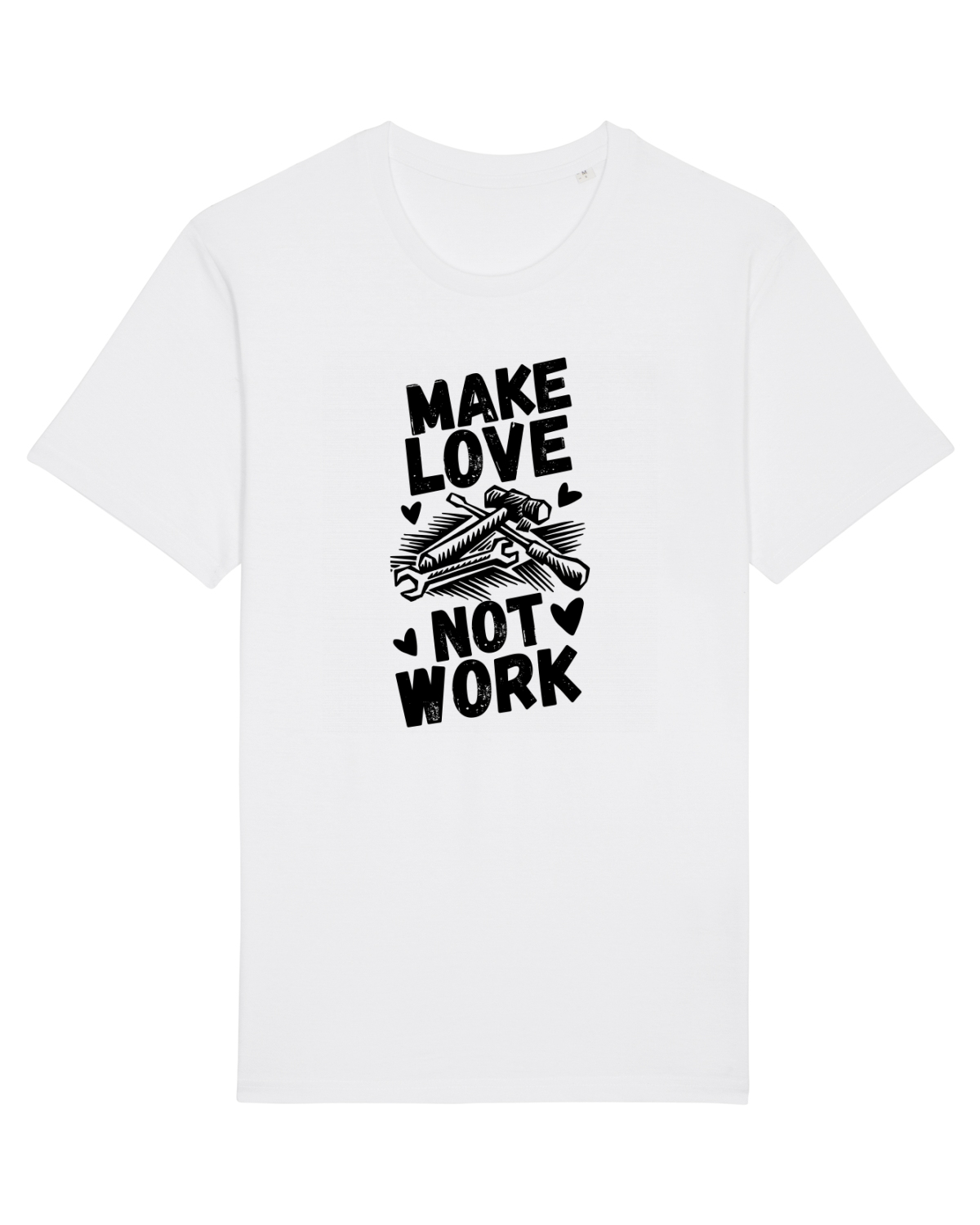 Tricou mânecă scurtă Unisex Rocker White