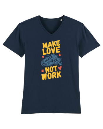 Make Love Not Work French Navy