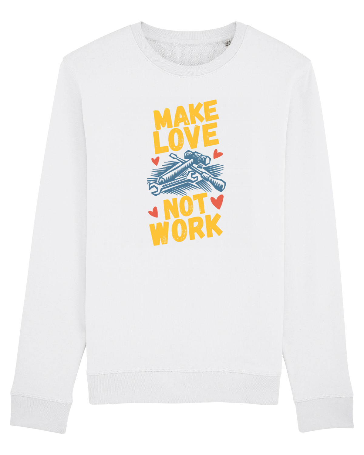 Bluză mânecă lungă Unisex Rise White