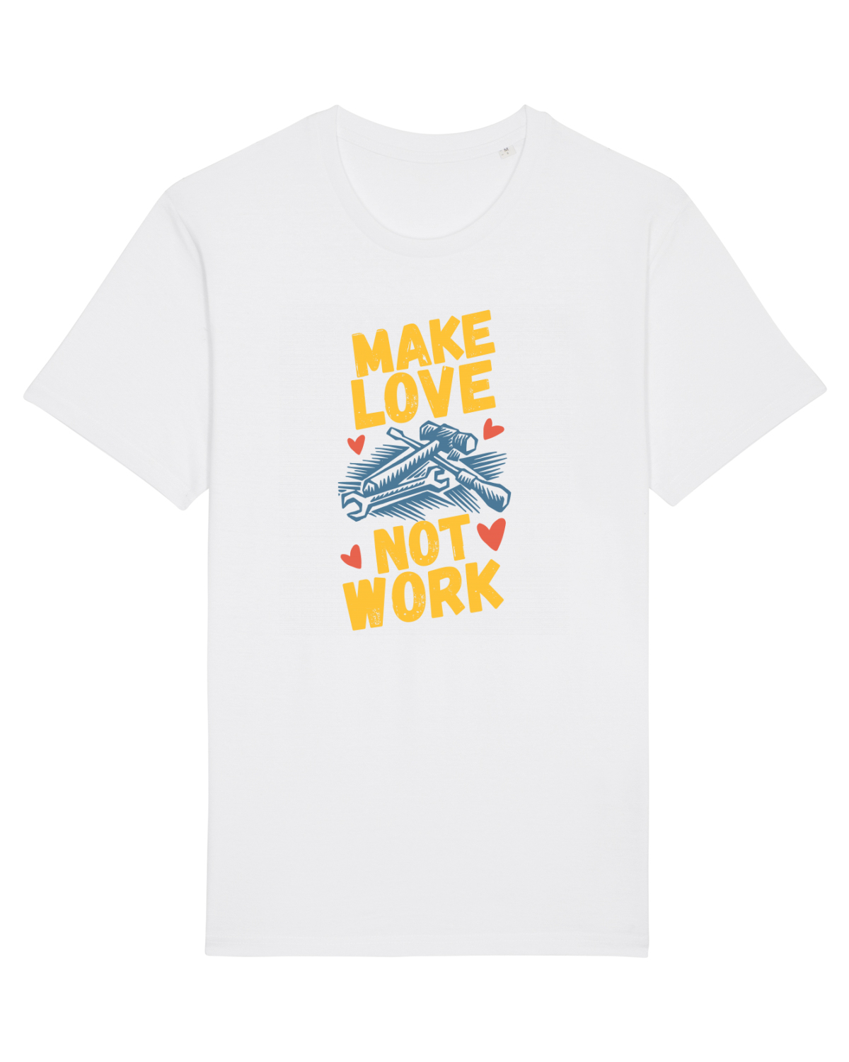 Tricou mânecă scurtă Unisex Rocker White