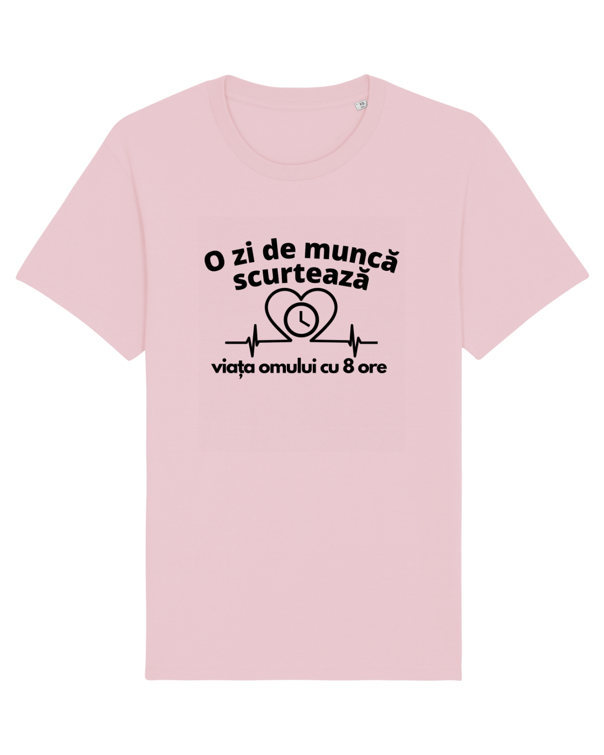 Tricou mânecă scurtă Unisex Rocker Cotton Pink