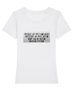 Trecut de kkt am avut, prezent de kkt avem, bine că nu avem niciun viitor Tricou mânecă scurtă guler larg fitted Damă Expresser