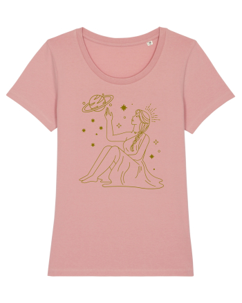 Saturn Planet Celestial Girl Canyon Pink