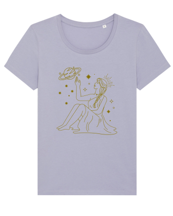 Saturn Planet Celestial Girl Lavender