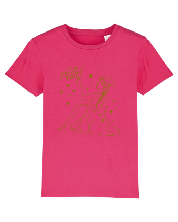 Saturn Planet Celestial Girl Raspberry
