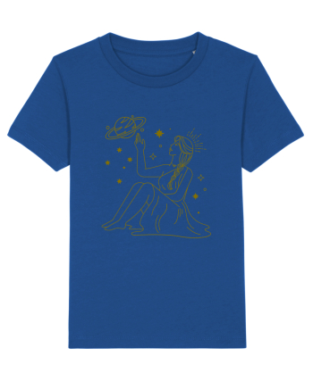 Saturn Planet Celestial Girl Majorelle Blue