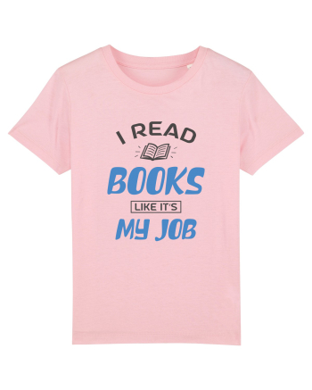 I Read Books Cotton Pink
