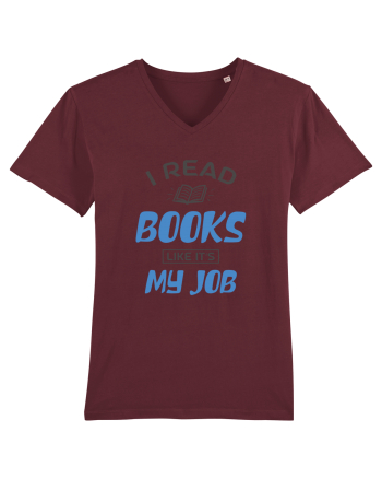 I Read Books Burgundy
