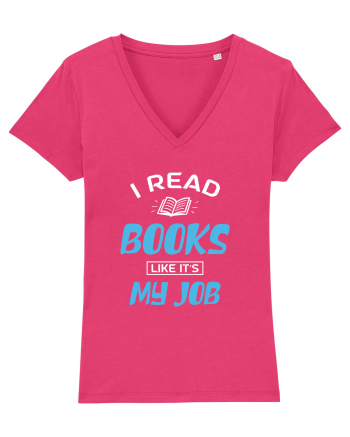 I Read Books - white Raspberry