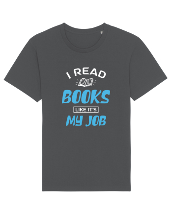 I Read Books - white Anthracite
