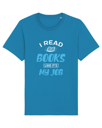 I Read Books - white Azur