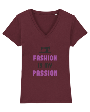 Fashion is My Passion - purple Burgundy