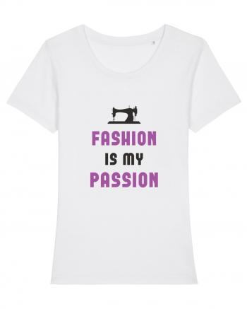 Fashion is My Passion - purple White