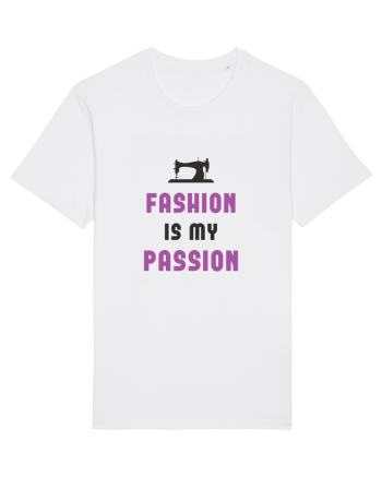 Fashion is My Passion - purple White