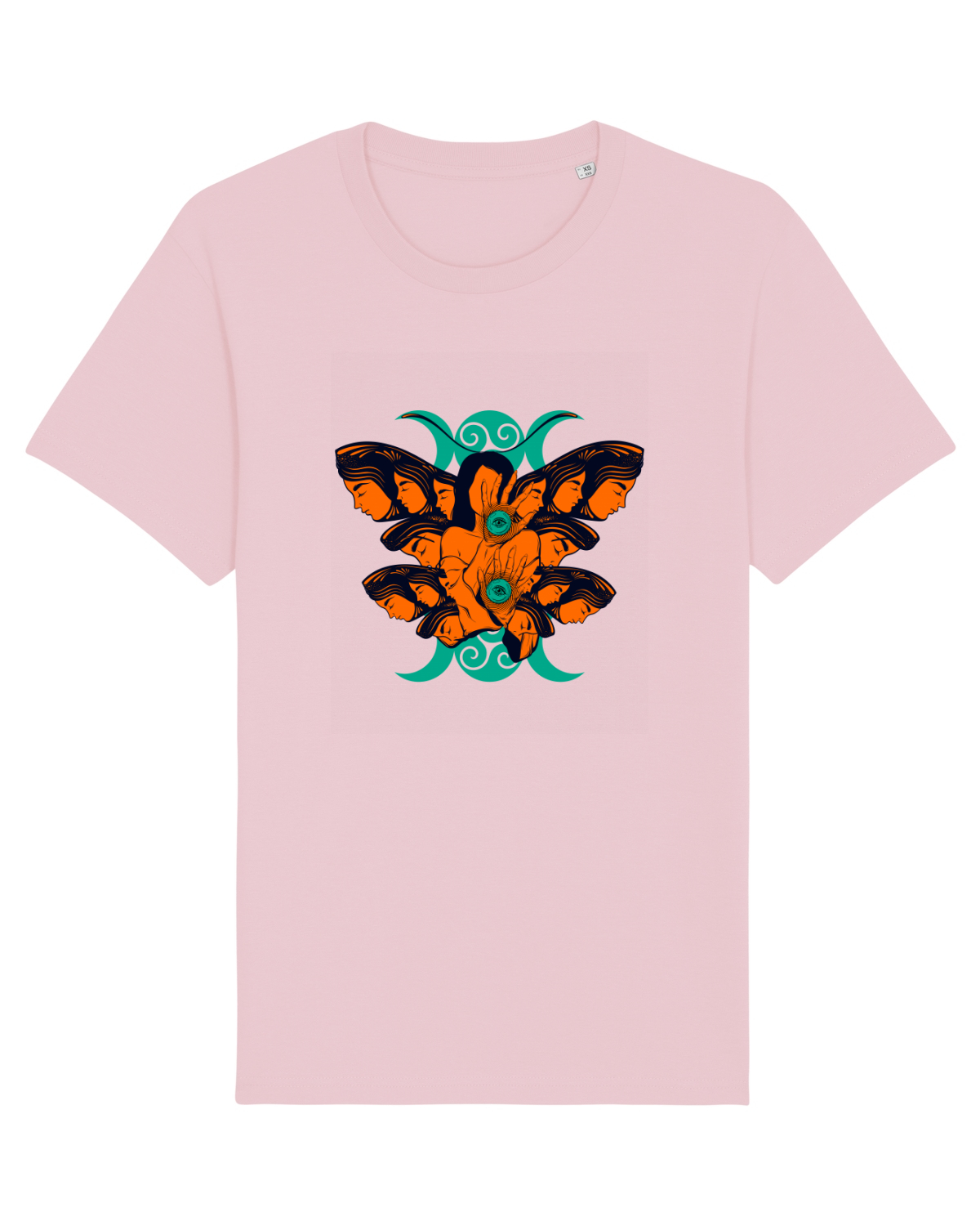 Tricou mânecă scurtă Unisex Rocker Cotton Pink