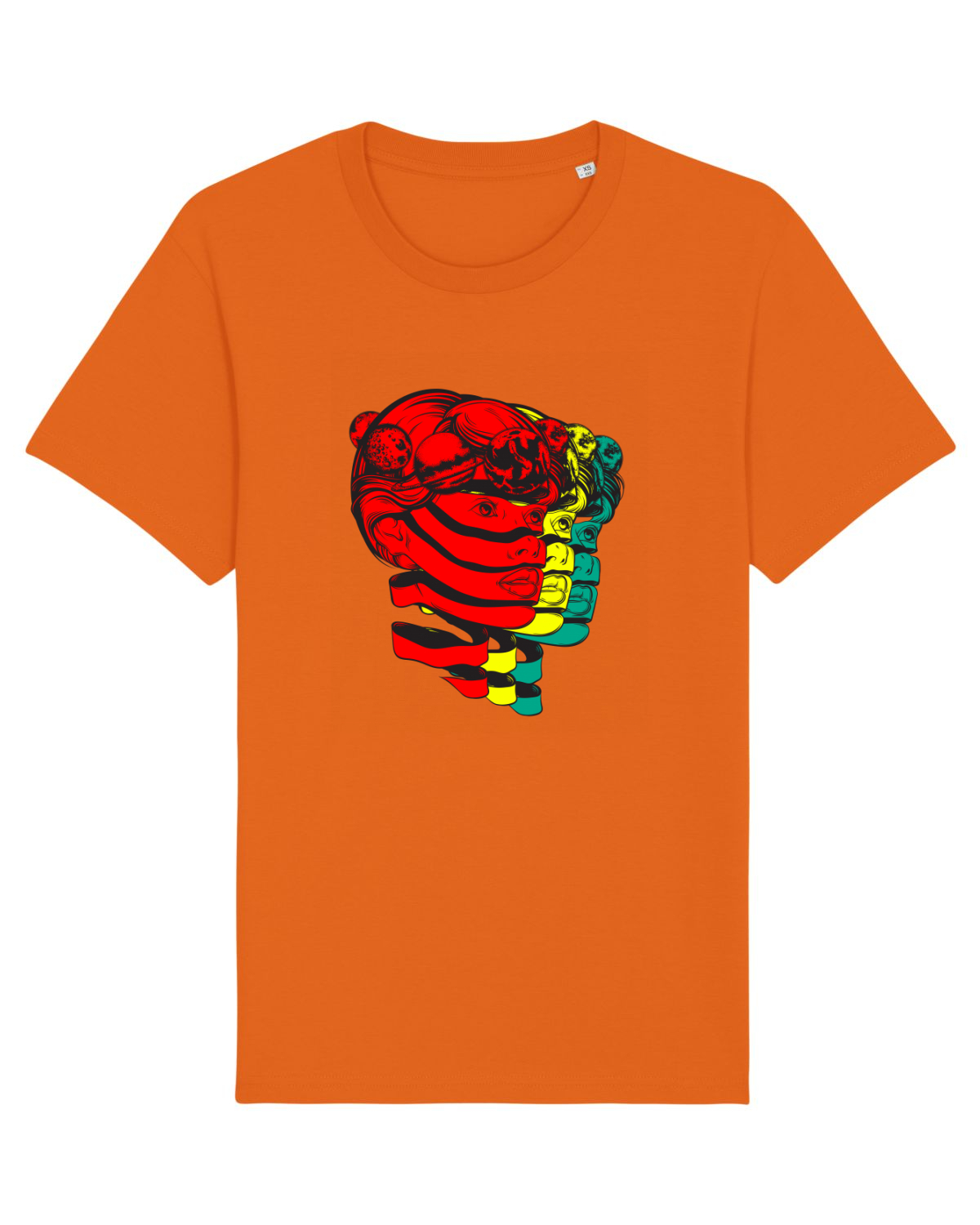 Tricou mânecă scurtă Unisex Rocker Bright Orange