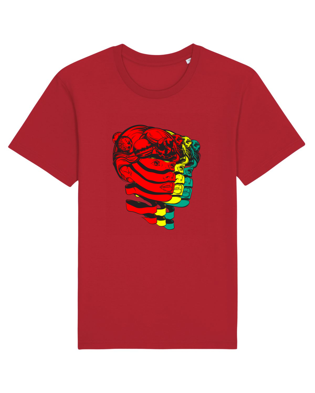 Tricou mânecă scurtă Unisex Rocker Red