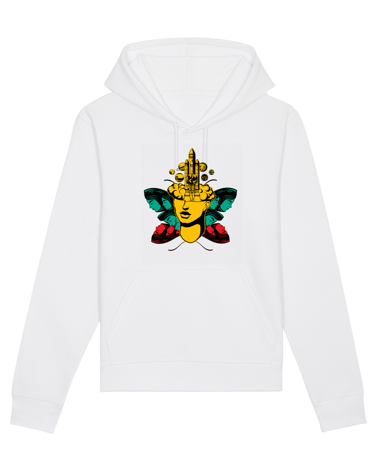 Hanorac Unisex Drummer White