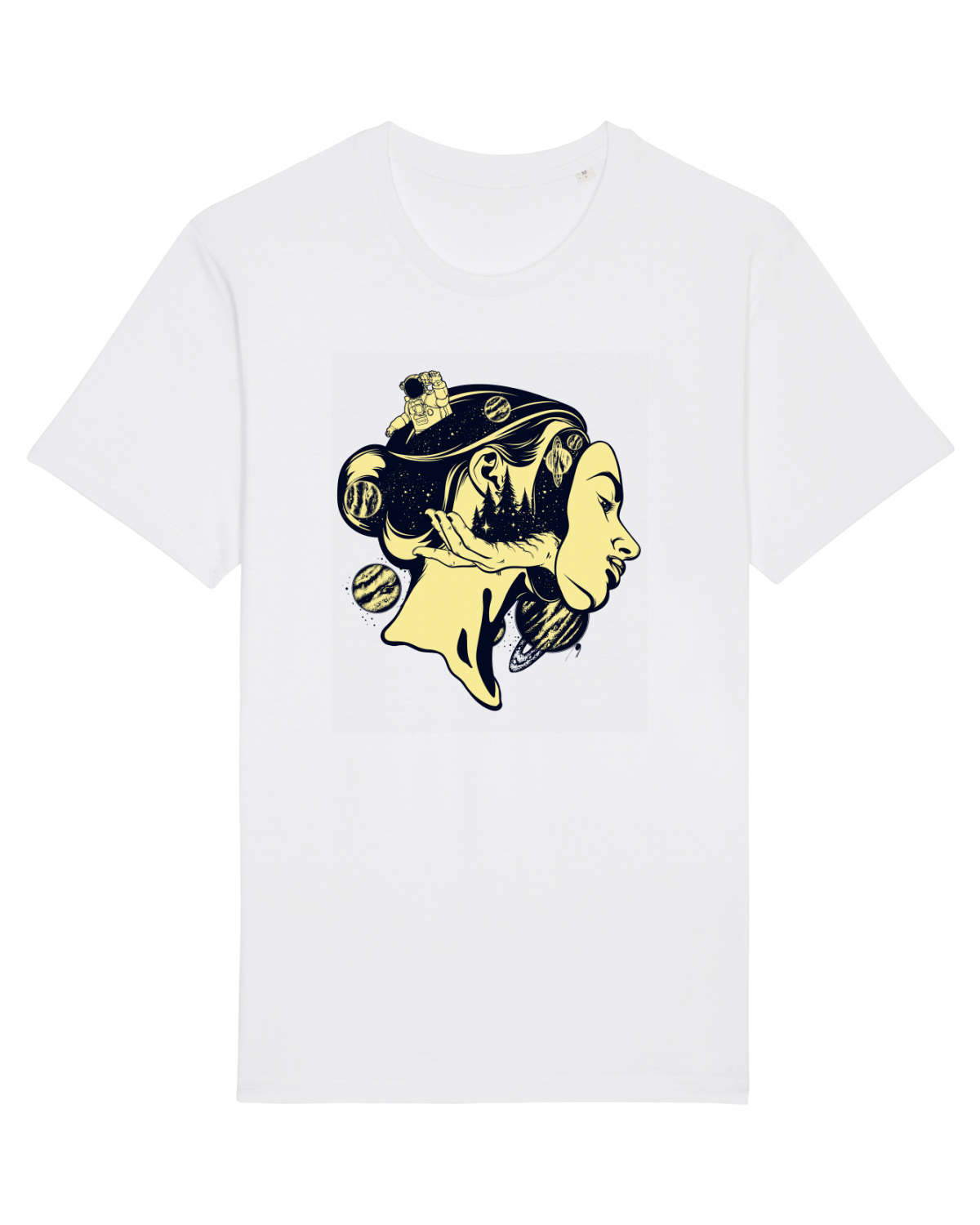 Tricou mânecă scurtă Unisex Rocker White