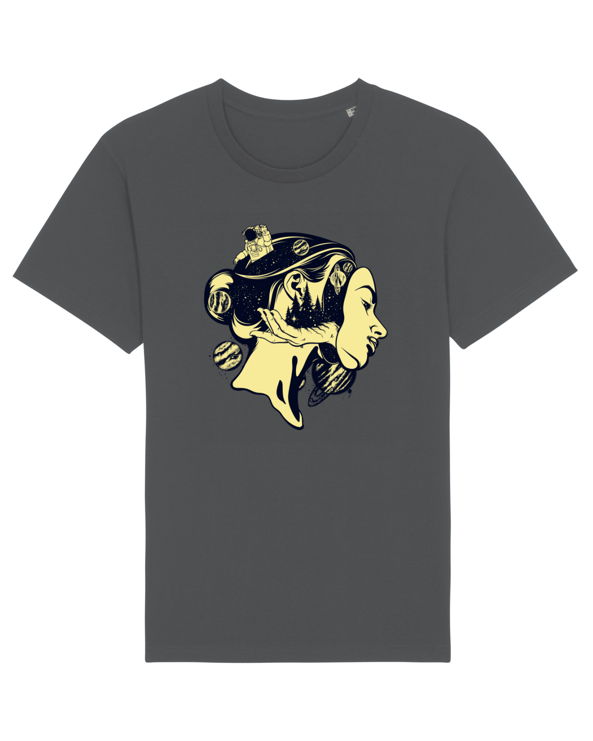 Tricou mânecă scurtă Unisex Rocker Anthracite