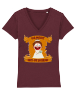 Mă mărit - dați-mi să beau Tricou mânecă scurtă guler V Damă Evoker