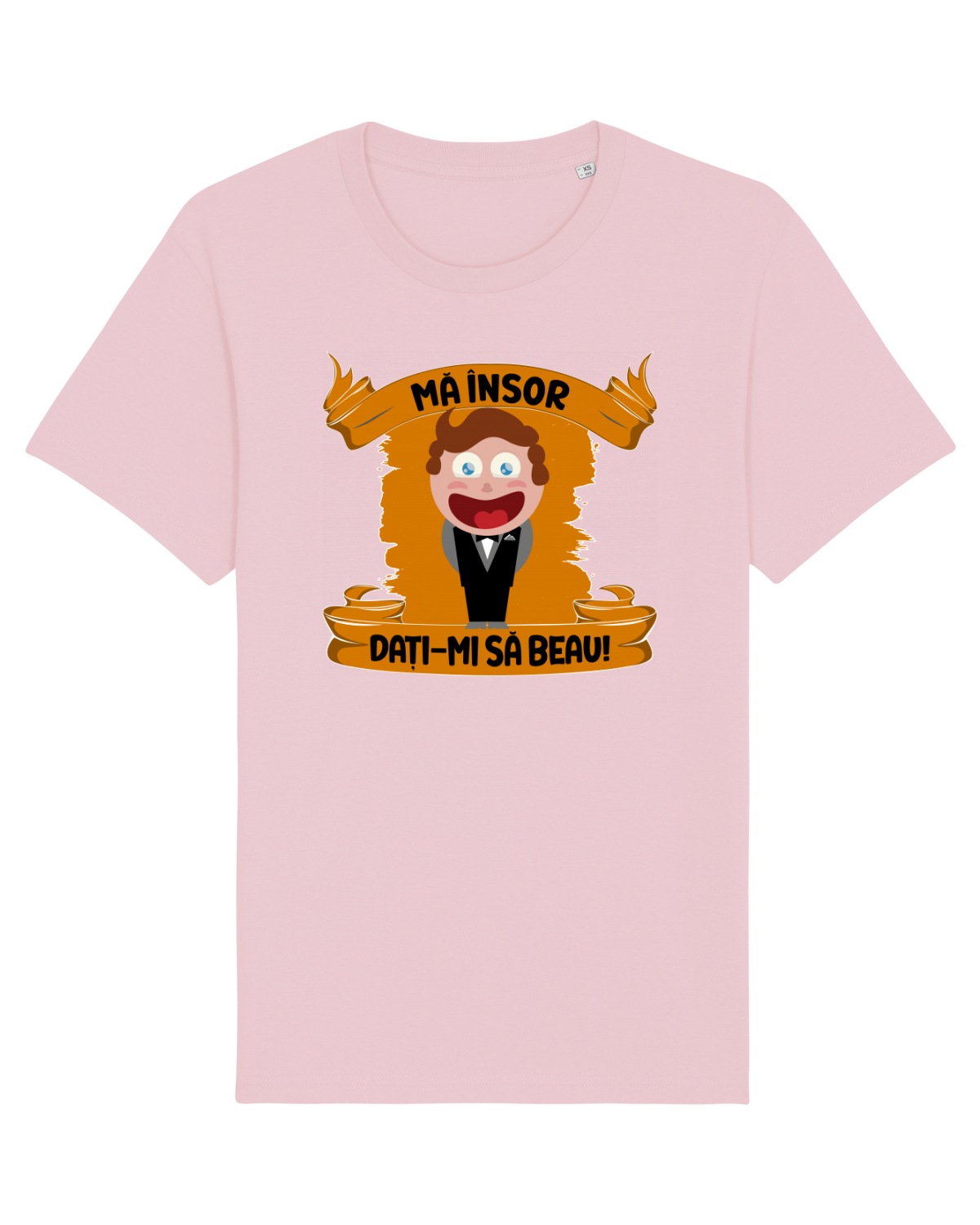 Tricou mânecă scurtă Unisex Rocker Cotton Pink