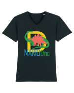 Mario Dino - Dinozaurul Mario Tricou mânecă scurtă guler V Bărbat Presenter