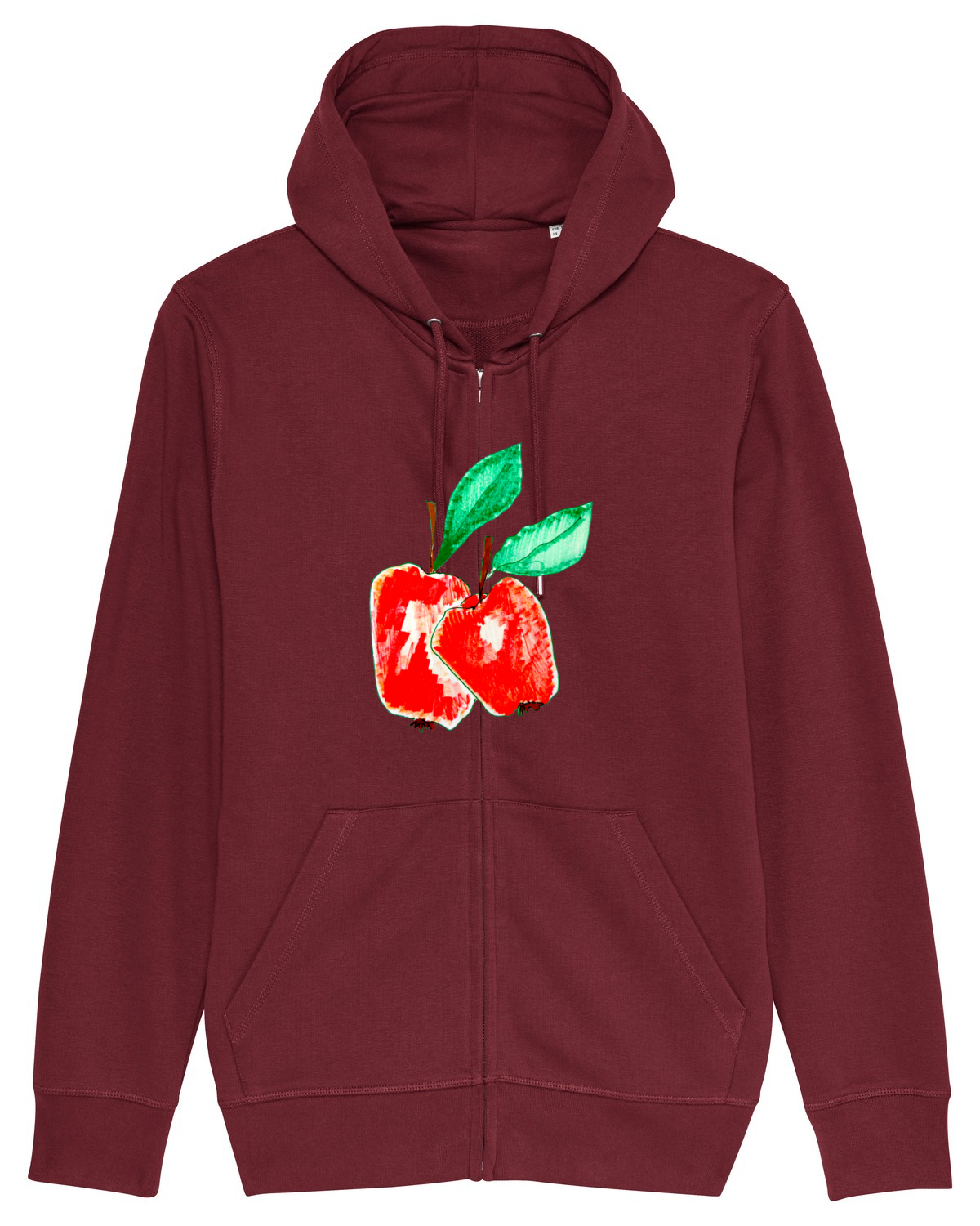 Hanorac cu fermoar Unisex Connector Burgundy