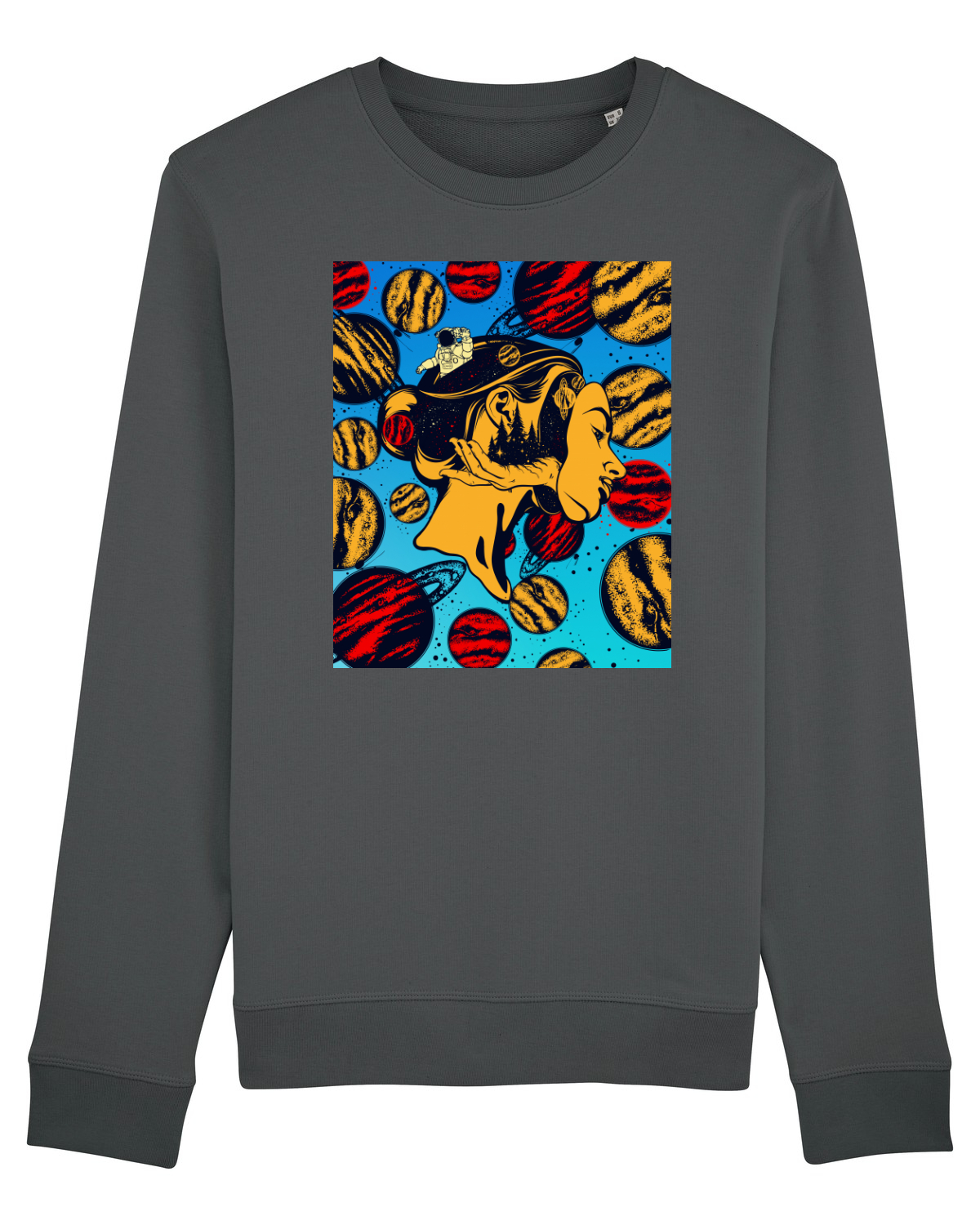 Bluză mânecă lungă Unisex Rise Anthracite