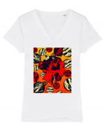Surreal Woman Tricou mânecă scurtă guler V Damă Evoker