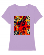 Surreal Woman Tricou mânecă scurtă guler larg fitted Damă Expresser