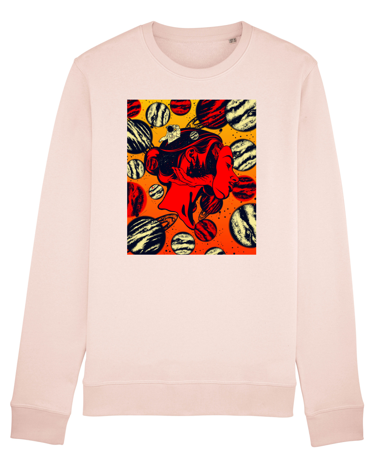 Bluză mânecă lungă Unisex Rise Candy Pink
