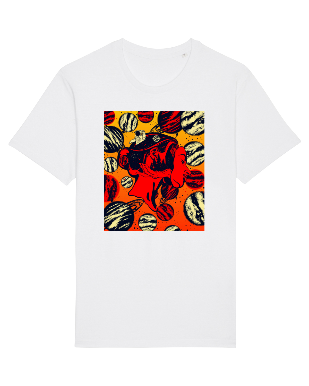 Tricou mânecă scurtă Unisex Rocker White