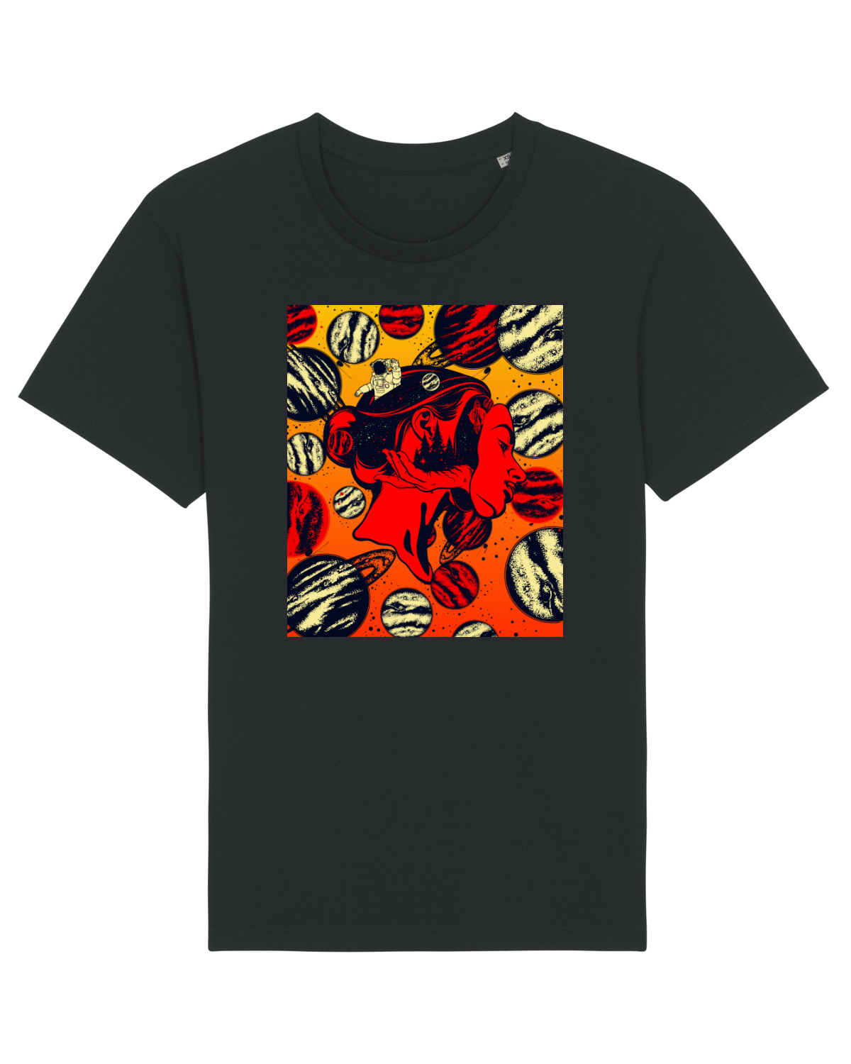 Tricou mânecă scurtă Unisex Rocker Black