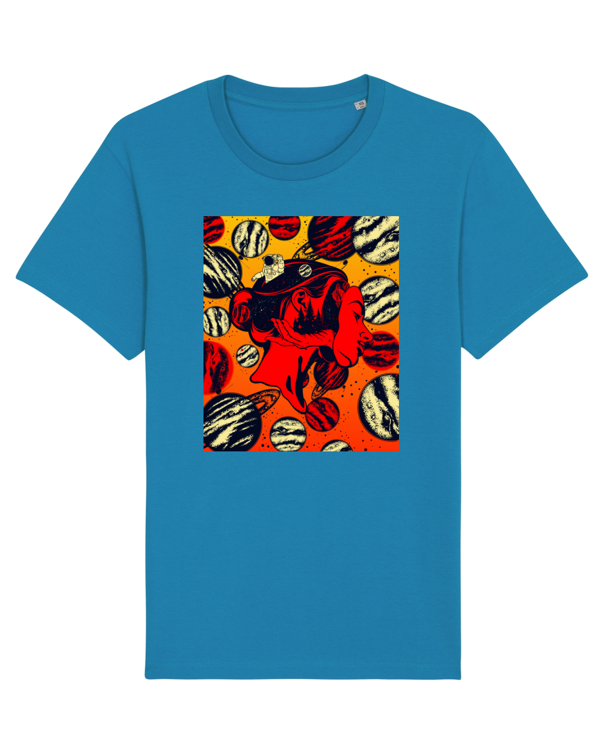 Tricou mânecă scurtă Unisex Rocker Azur