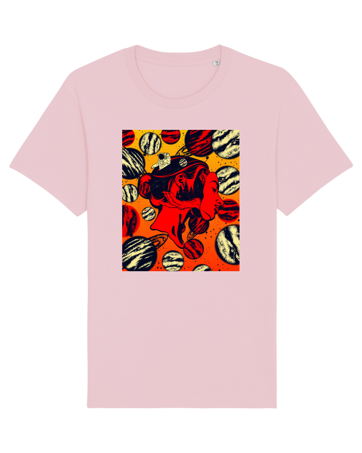 Tricou mânecă scurtă Unisex Rocker Cotton Pink