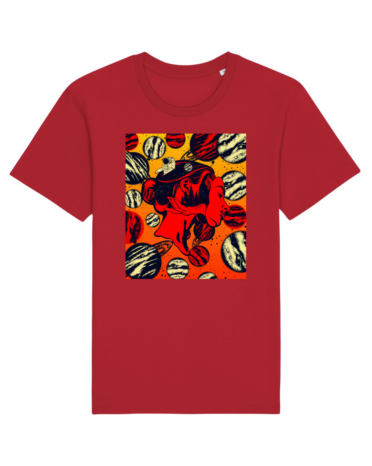 Tricou mânecă scurtă Unisex Rocker Red