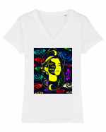 Surreal Woman Tricou mânecă scurtă guler V Damă Evoker