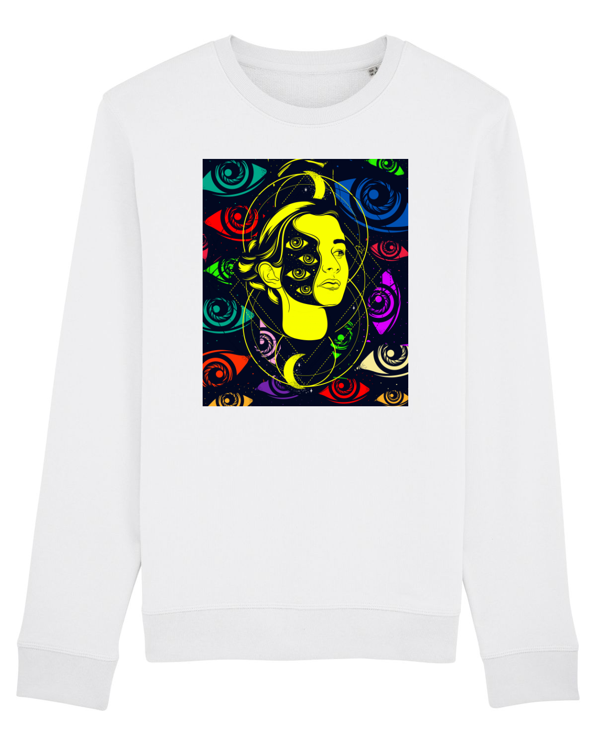 Bluză mânecă lungă Unisex Rise White