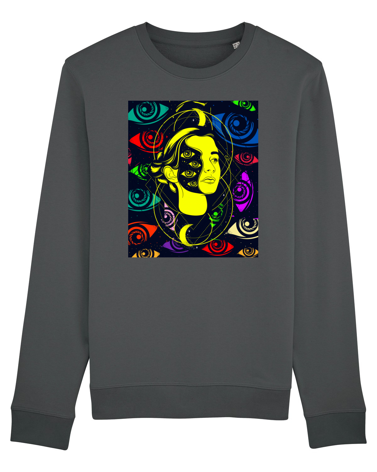 Bluză mânecă lungă Unisex Rise Anthracite