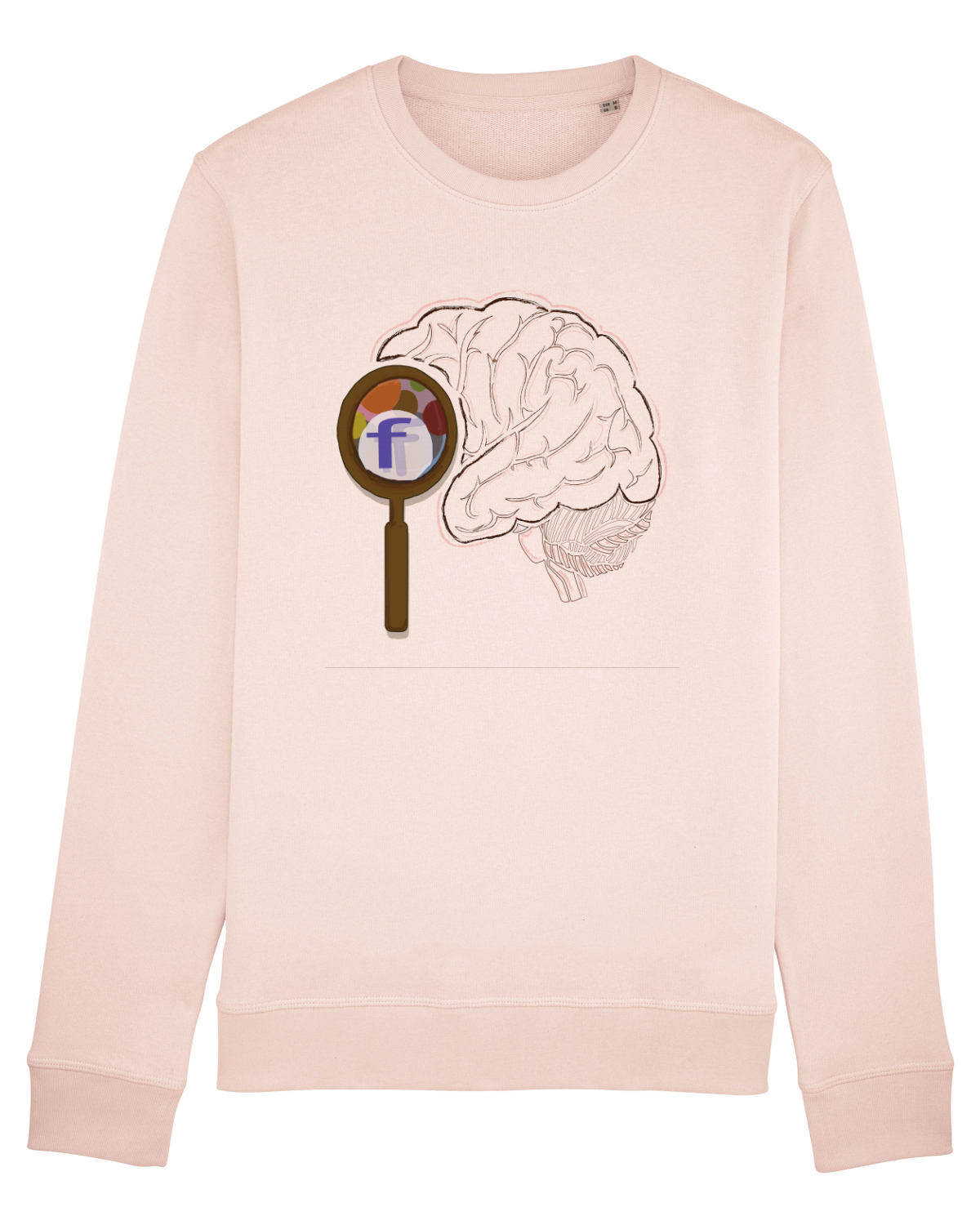 Bluză mânecă lungă Unisex Rise Candy Pink