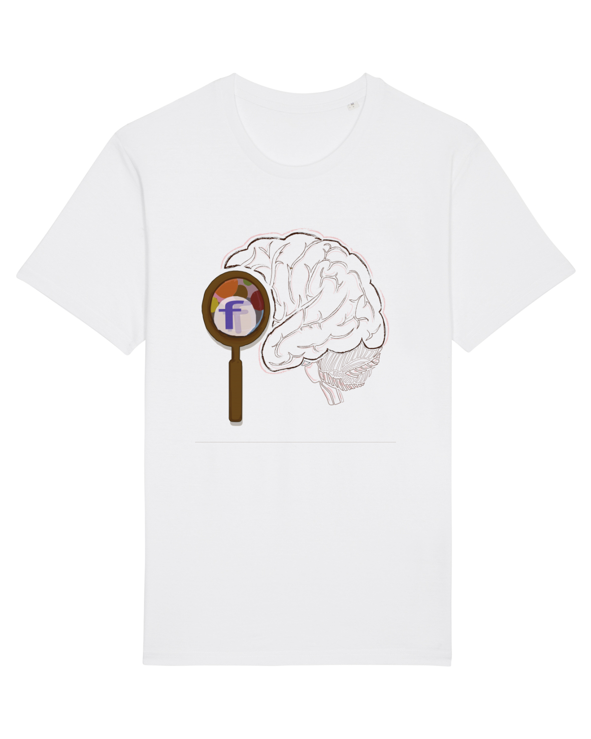 Tricou mânecă scurtă Unisex Rocker White
