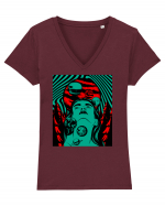 Surreal Woman Tricou mânecă scurtă guler V Damă Evoker