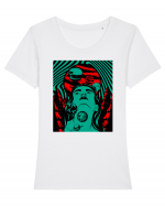 Surreal Woman Tricou mânecă scurtă guler larg fitted Damă Expresser