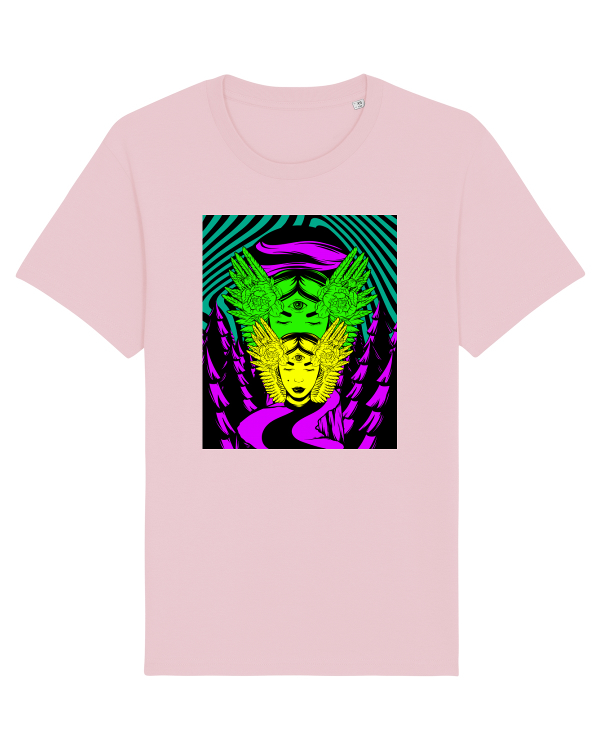 Tricou mânecă scurtă Unisex Rocker Cotton Pink