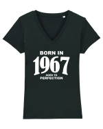 BORN IN 1967 Tricou mânecă scurtă guler V Damă Evoker