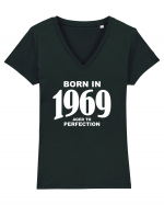 BORN IN 1969 Tricou mânecă scurtă guler V Damă Evoker