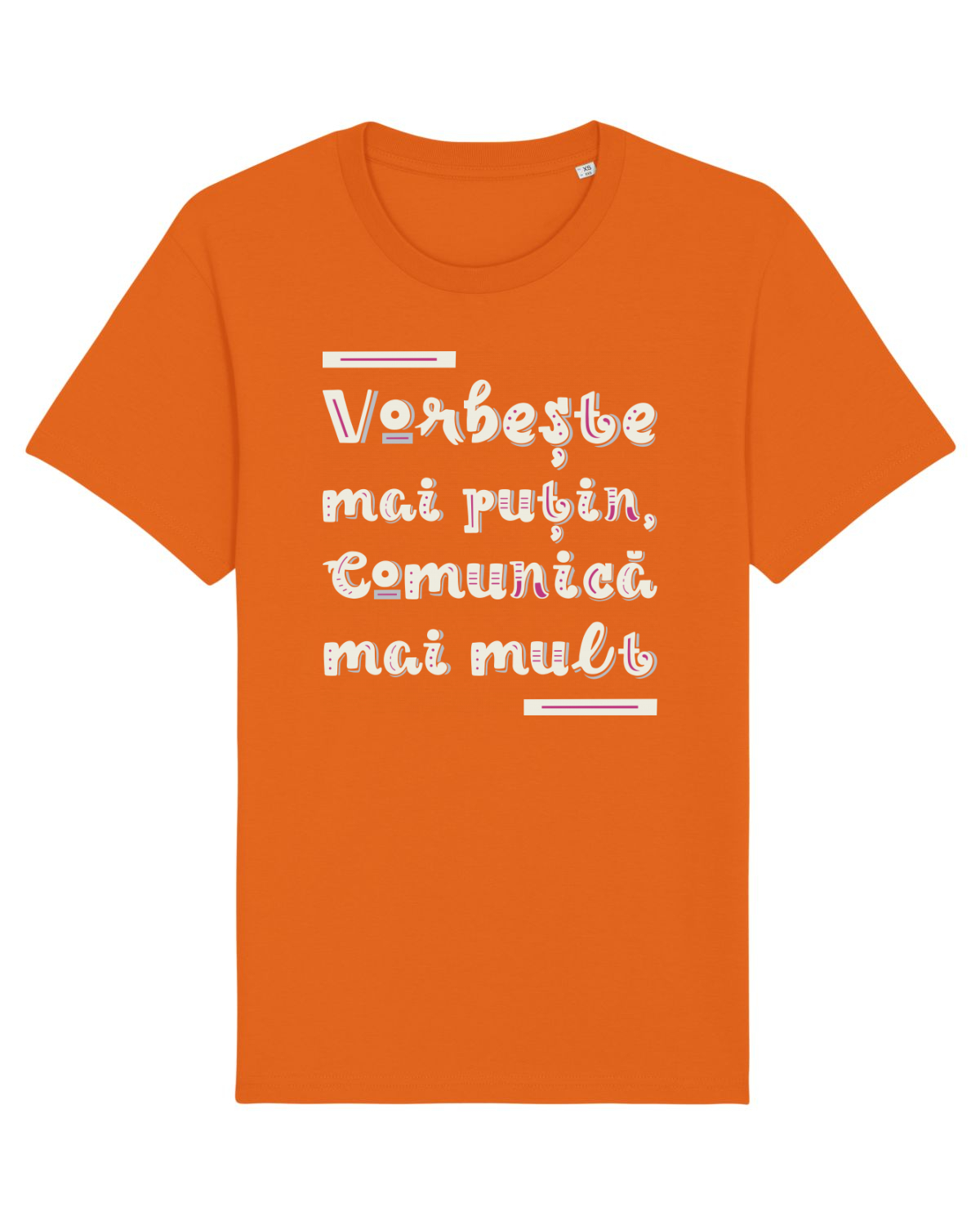 Tricou mânecă scurtă Unisex Rocker Bright Orange